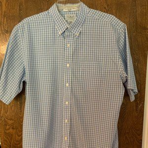 Button Down Short Sleeve Shirt size LT